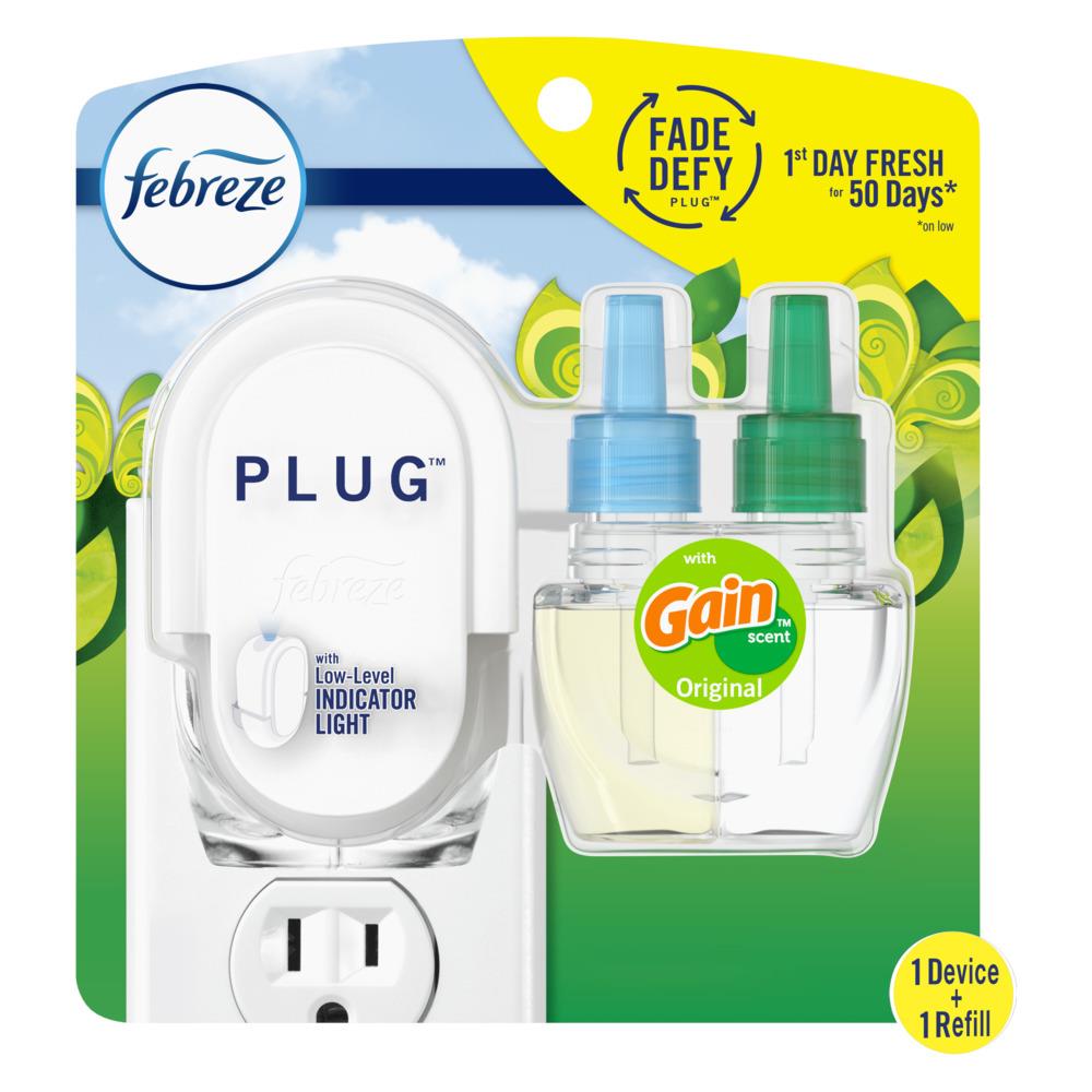 FEBREZE PLUG STARTER KIT GAIN OIL REFILL 0.87oz  (SKU #13861)