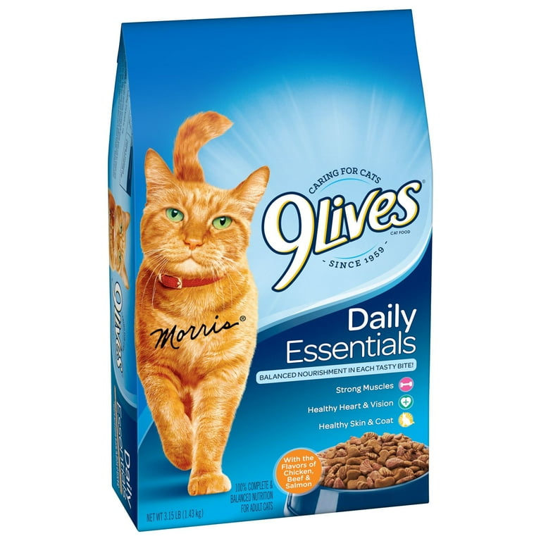 9 LIVES 3.15LB DAILY ESSENTIAL DRY CAT FOOD (SKU #85642)
