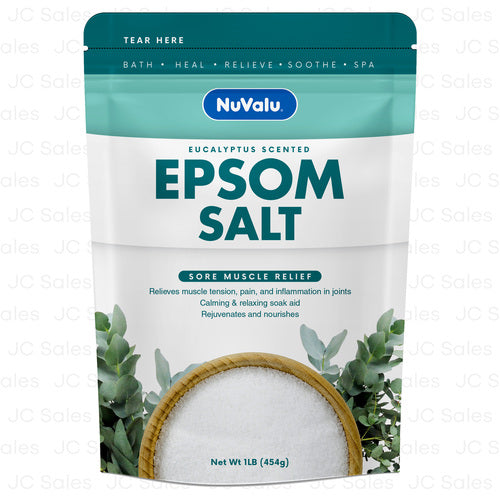 NUVALU #103016 EPSOM SALT 16OZ SORE MUSCLE&BACK (SKU #12926)
