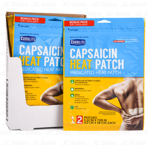 CORALITE HEAT PATCH 2CT CAPSAICIN (SKU #13932)