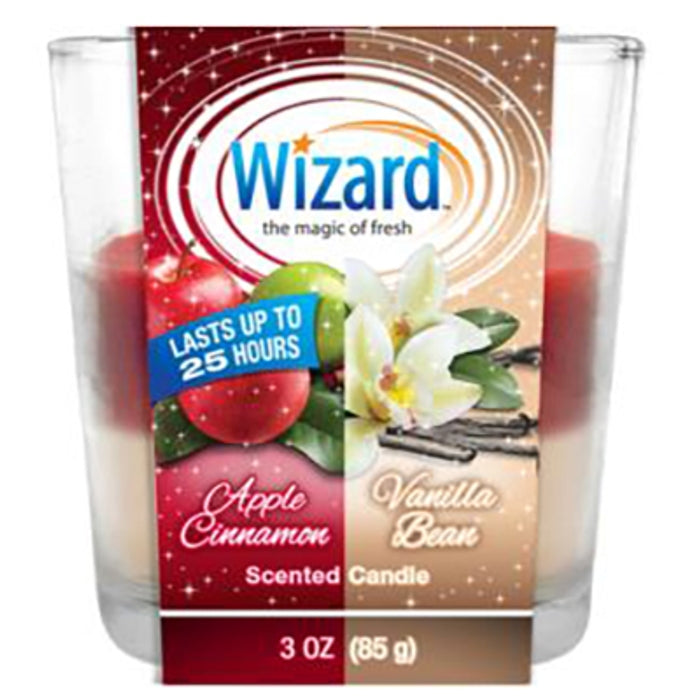 WIZARD SCENTED CANDLE 3oz/APPLE VANILLA BEAN. (SKU #80440)