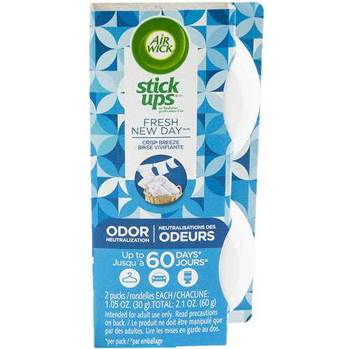 AIR WICK STICK UPS 2PK CRISP BREEZE (SKU 11116) - Fraterra Home powered by KB Logistics & Distribution LLC