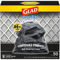 GLAD #78997 TRASH 30G-50CT FORCEFLEX BLACK (SKU #11650)