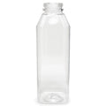 #PET16WH NOTTLE SQUARE JUICE 16OZ SCREW CAP CLEAR PET WH 7.04 TALL 160CT (SKU #70328)