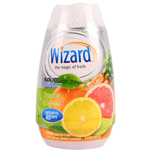 WIZARD SOLID AJUSTABLE AIR FRESHENER 7.8oz/TROPICAL CITRUS (SKU #80420)