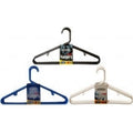 6CT PLASTIC HANGERS-3 ASST COLOR#143