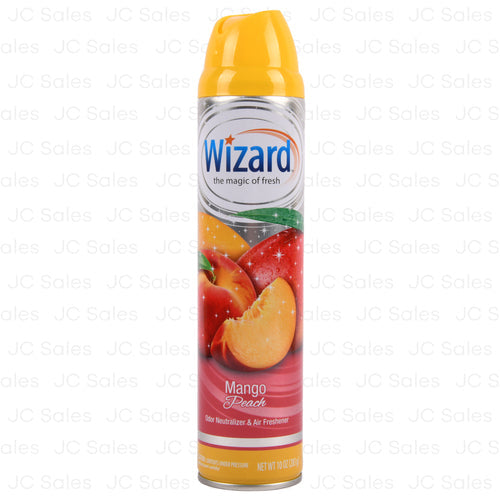 WIZARD 10oz AIR FRESHENER SPRAY-MANGO PEACH (SKU #80706)