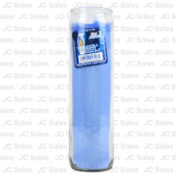VELADORA MEX CANDLE PLAIN BLUE (SKU #10894)