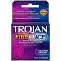 TROJAN 3CT CONDOMS-FIRE&ICE (SKU #13446)
