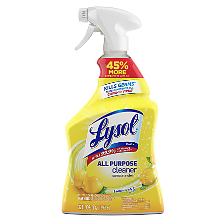 LYSOL #56241 SPRAY ALL CLEANER LEMON 32oz  (SKU #11635)