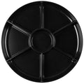 D16777.BK 16" 7 COMP TRAY *BLACK* (12ct) (SKU #70734)