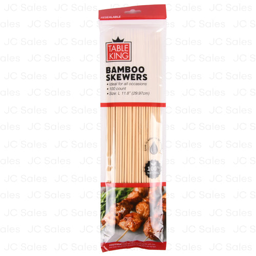 TK #158873 BAMBOO SKEWER 11.8" 100CT IN ZIP BAG (SKU #10448)