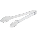 #3311-CL 9" SCALLOPED TONGS CLEAR 24CT (SKU #70284)