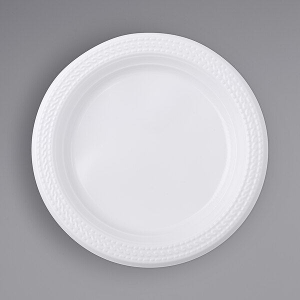 #RP07W WHITE SUGARCANE PLATE 7" 1000CT (SKU #60424)