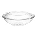 18OZ CLEAR SALAD ROSE BOWL W/ LID 150CT (SKU #60390)