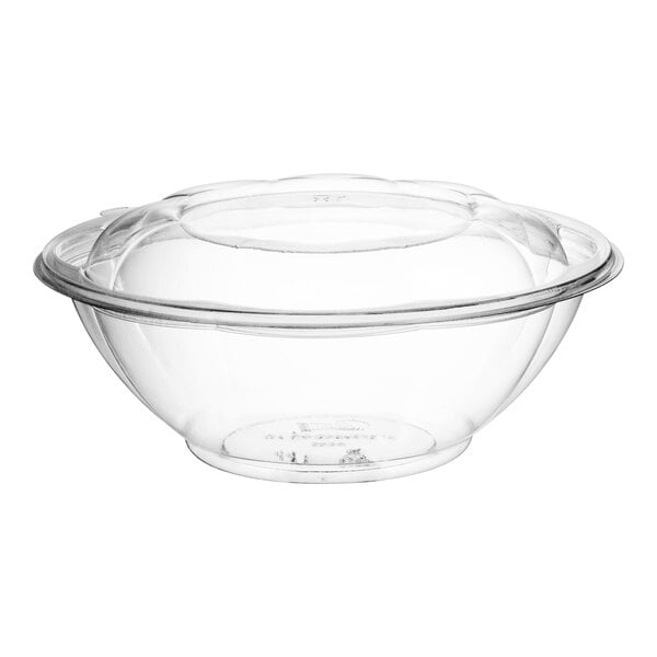 40oz SALAD CLEAR ROSE BOWL (100set) (SKU #60295)
