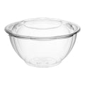 32OZ CLEAR SALAD ROSE BOWL W/ LID 150CT (SKU #60109)