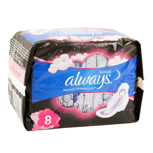 ALWAYS MAXI NOCHES TRANQUILAS NORMAL 8CT (SKU #13501)