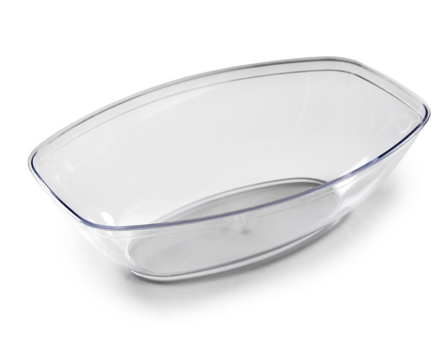 #456.CL FN 1/2 GALLON OVAL LUAU BOWL CLEAR 50ct (SKU #70286)
