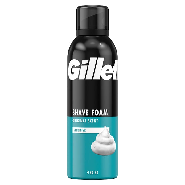 GILLETTE SHAVE FOAM-200ml SENSITIVE (SKU #13726)