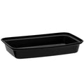 RE-12 BLACK MICROWAVE 12OZ RECTANGLE CONTAINER (150SET) (SKU #60483)