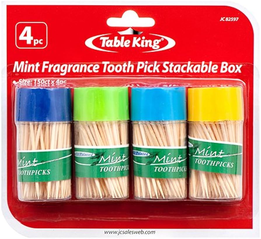 TK 82597 TOOTHPICK MINT 150CT 4PK (SKU 70499) - Fraterra Home powered by KB Logistics & Distribution LLC