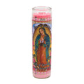 VELADORA MEX CANDLE PINK VIRGEN DE GUADALUPE (SKU #13776)