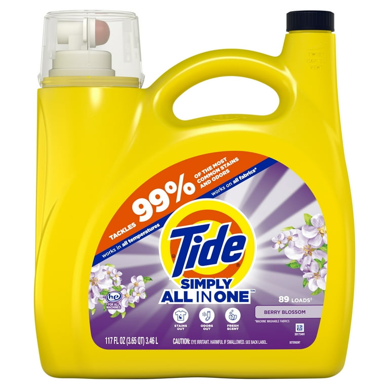 TIDE SIMPLY #26838 LIQ DET 107oz BERRY BLOSSOM (SKU #15643)