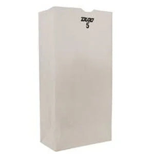 #5LB WHITE DURO PAPER BAG (500ct) (SKU #70975)