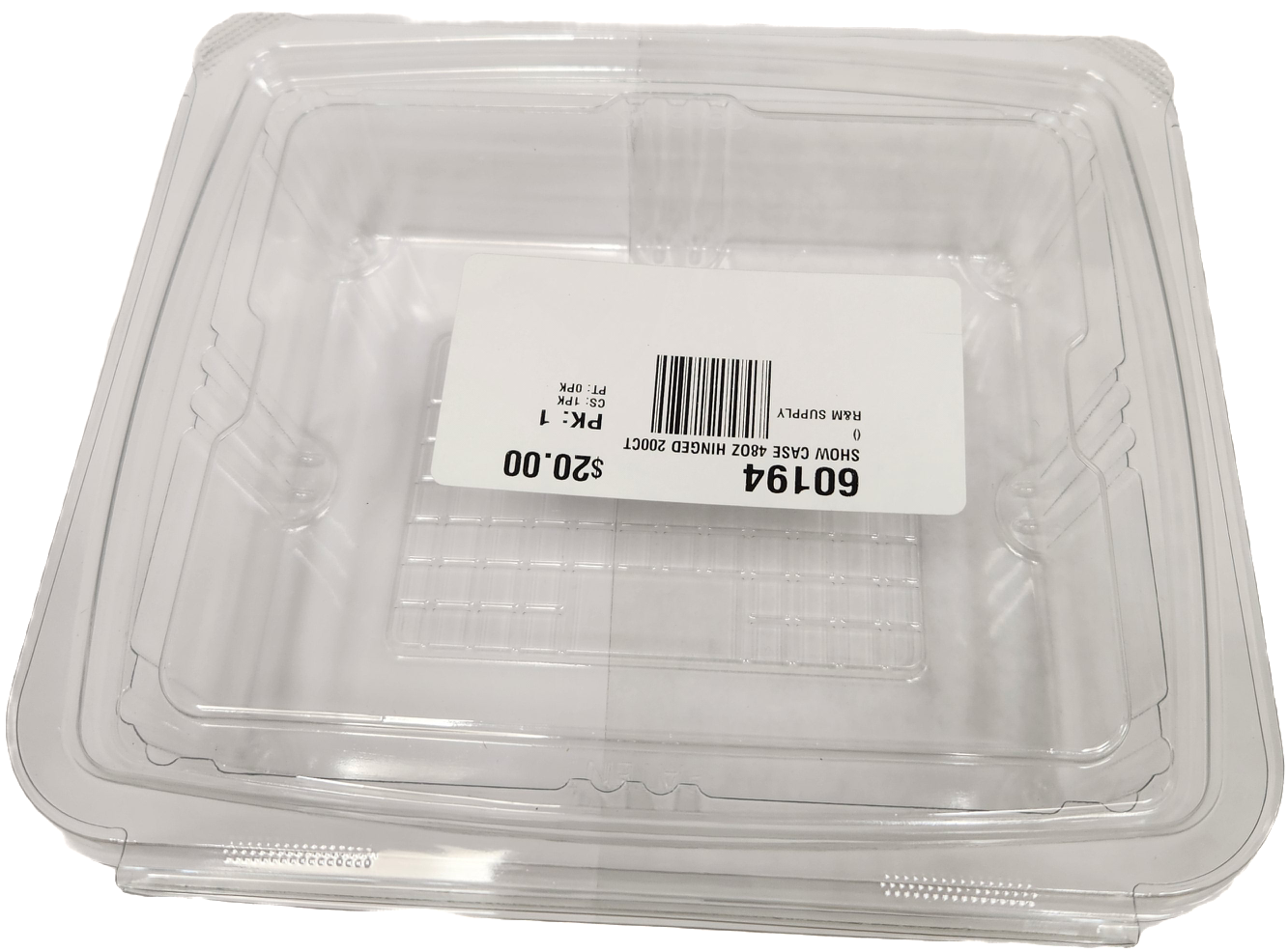 SHOW CASE 48OZ HINGED 200CT (SKU #60194)