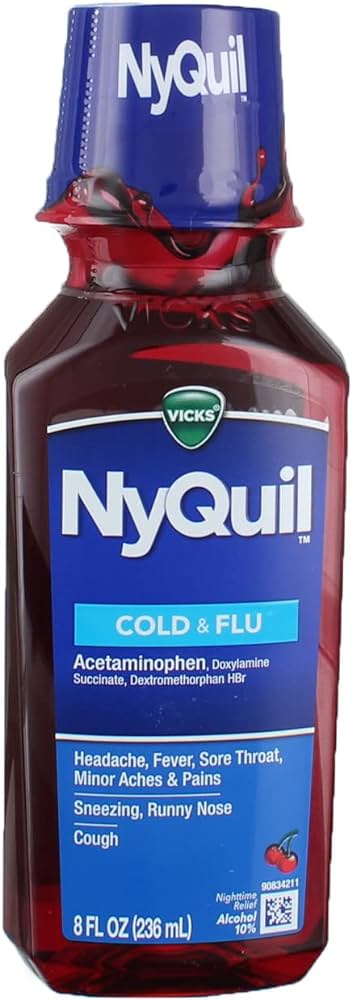 VICKS NYQUIL COLD & FLU 8OZ ORIGNAL (SKU#60224)