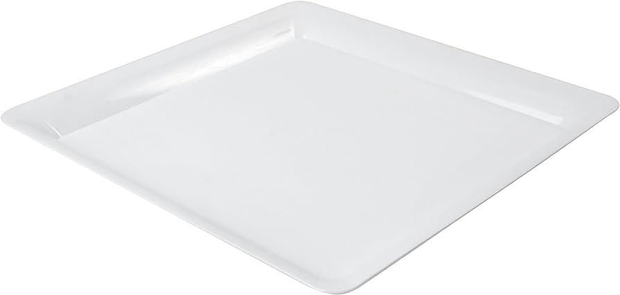 #SQ4616.WH 16x16 SQUARE PLATTER WHITE 20CT (SKU #70275)