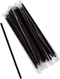7.75" WRAPPED JUMBO BLACK STRAW MP (10/500CT) (SKU #70514)