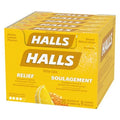 HALLS COUGH DROPS 20CT YELLOW HONEY & LEMON (SKU #10086)
