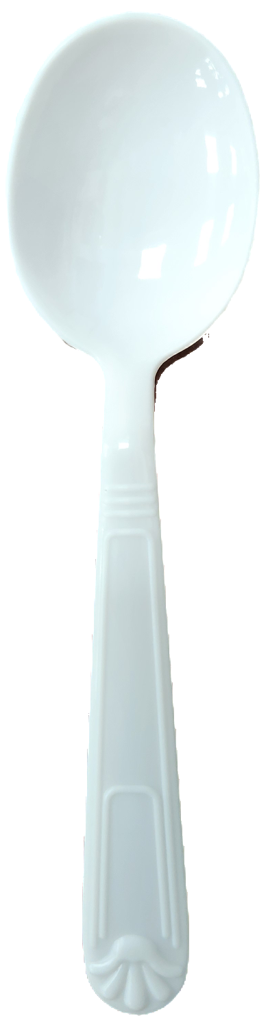 #P2SSW SOUPSPOON WHITE HEAVY 1M (SKU #70214)