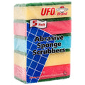 UFO #710 5PK ABRASIVE SPONGE SCRUBBERS (SKU #12137)