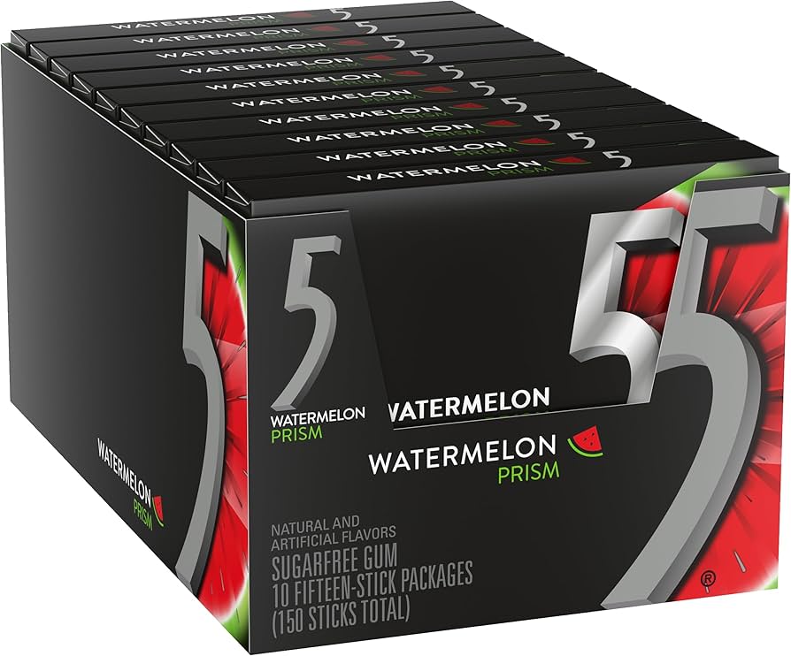 WRIGLEY FIVE GUM 15 STICK WATERMELON PRISM (SKU #78634)