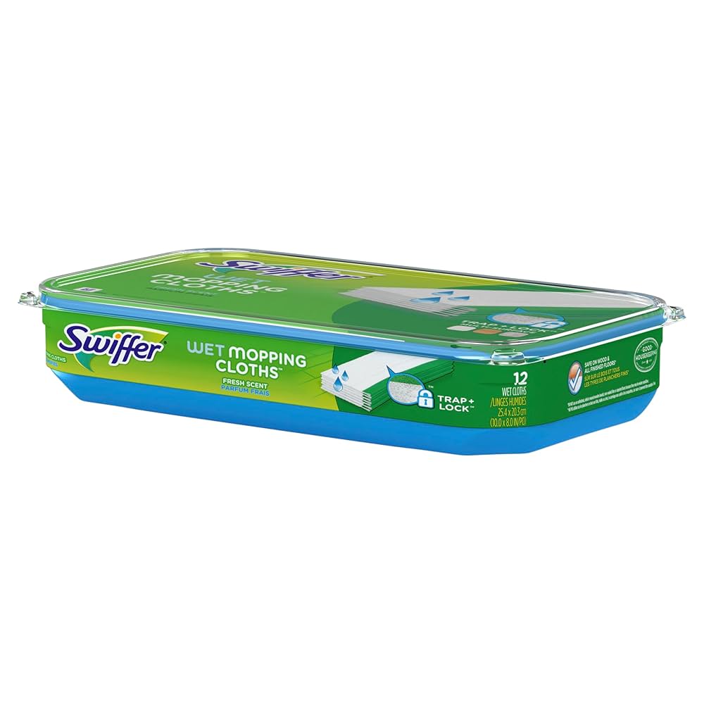 SWIFFER SWEEPER WET 12CT MOPPING CLOTH REFILL (SKU #60220)