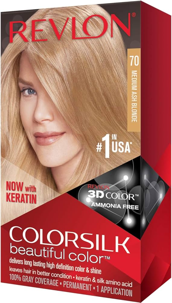 REVLON HAIR COLOR - 70 MEDIUM ASH BLOND (SKU 13029) - Fraterra Home powered by KB Logistics & Distribution LLC