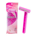 DORCO 10CT #TD-708 WOMEN DISPOSABLE RAZOR-PINK (SKU #13152)