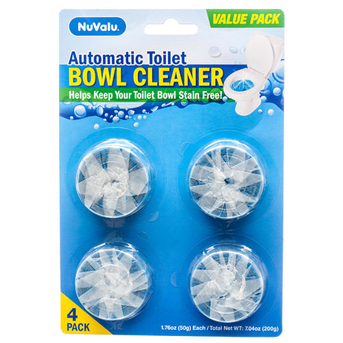 NUVALU TOILET BOWL CLEANER BLUE 4PK (SKU #14049)