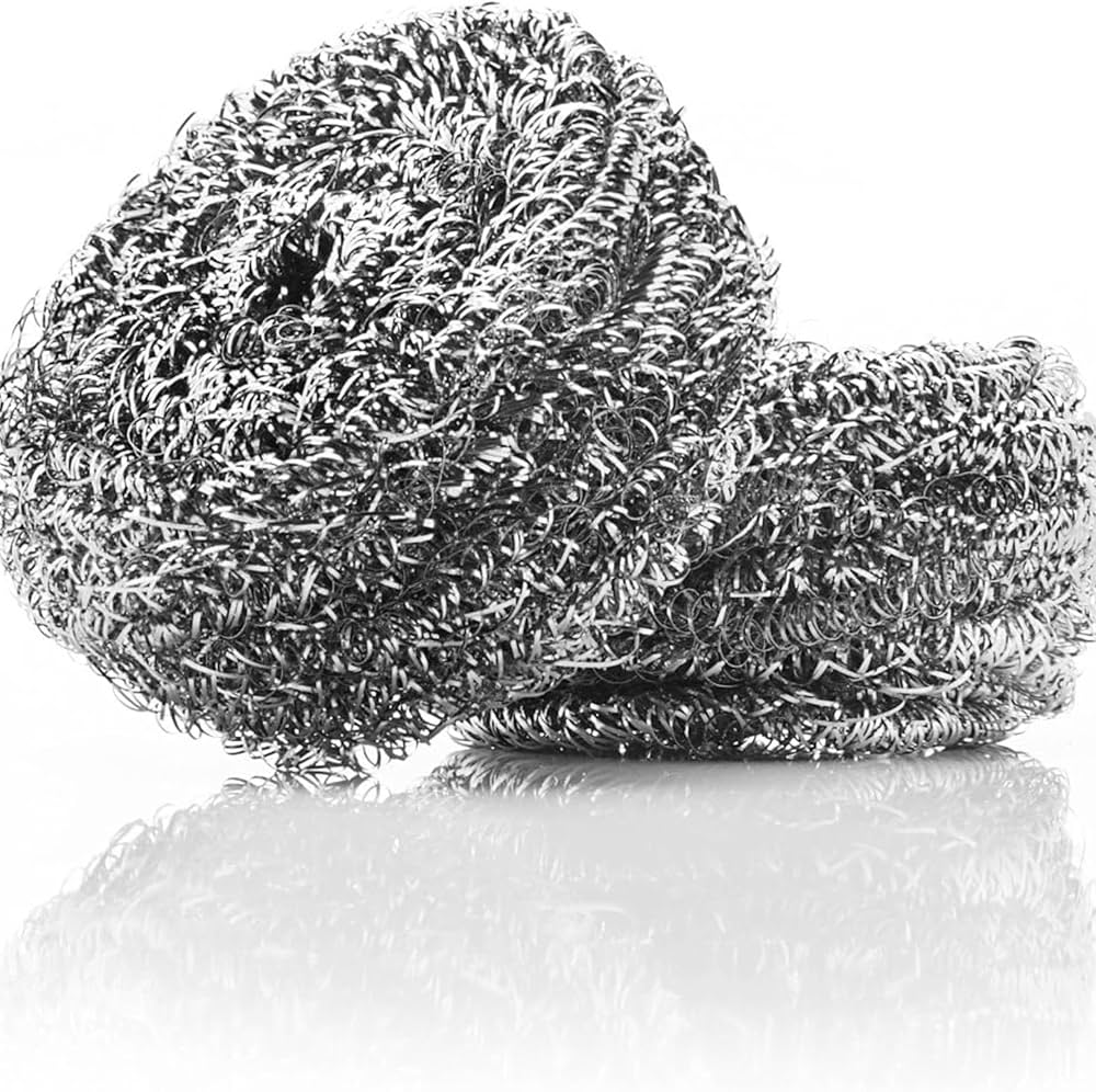 STAINLESS STEEL SPONGE CURLY (6/12ct) (SKU #60805)