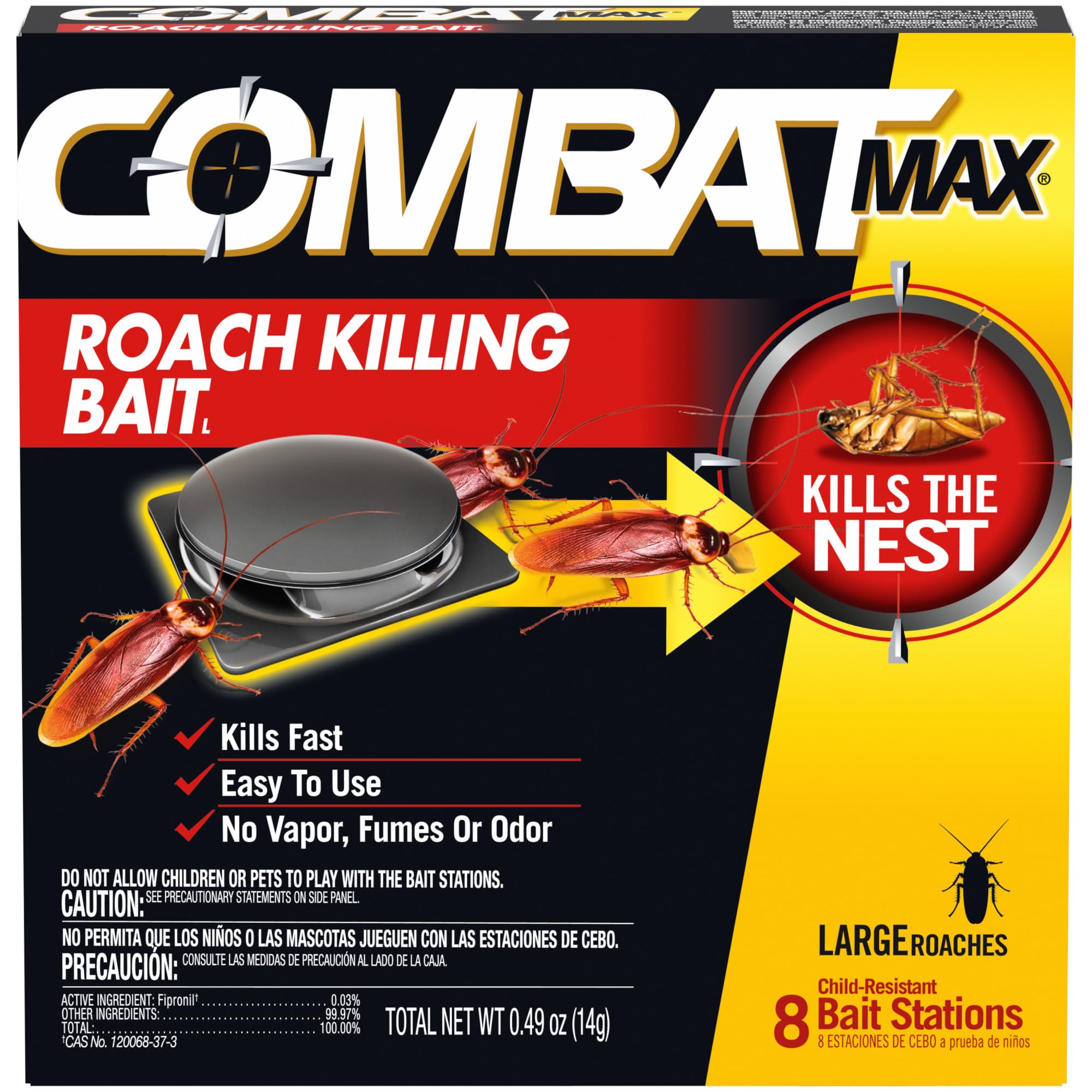 COMBAT ROACH BAIT 6/ 8CT LARGE (SKU #11482)