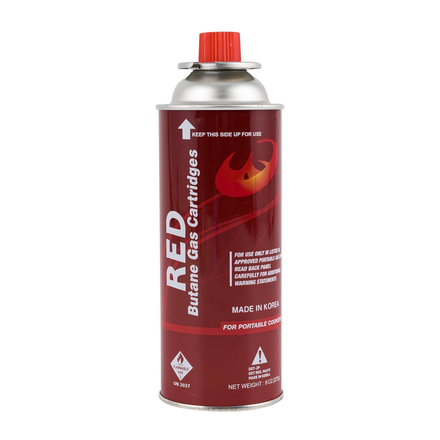 "RED" BUTANE GAS 227G (28ct) - MADE IN KOREA (SKU #70830)