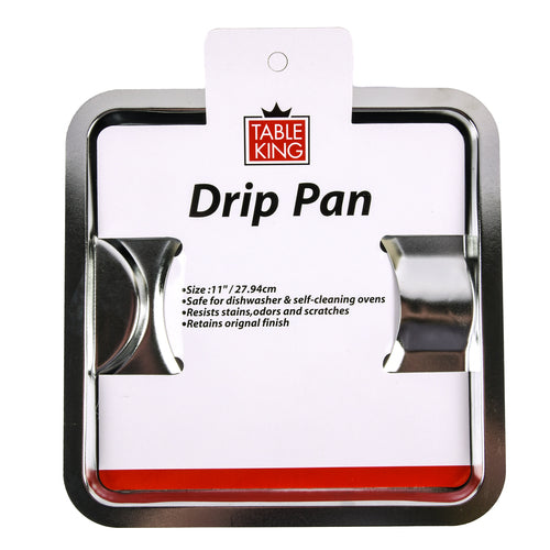 TABLE KING GAS BURNER DRIP PAN SQUARE TIN  (SKU #11084)