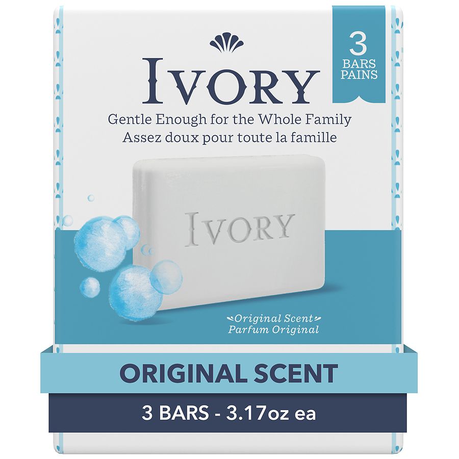 IVORY BAR SOAP-3PK/90g ORIGINAL (SKU #13001)