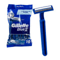 GILLETTE BLUE II PLUS 10CT DARK BLUE  (SKU #13760)