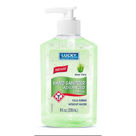 LUCKY HAND SANITIZER #3153 ALOE PUMP 8oz (SKU #11621)