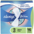 ALWAYS PADS #23386  INFINITY 16CT W/WINGS SIZE 2 HEAVY(SKU #10709)