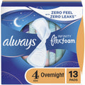 ALWAYS #00855 INFINITY 13CT W/WINGS SIZE 4 NIGHT (SKU #13484)